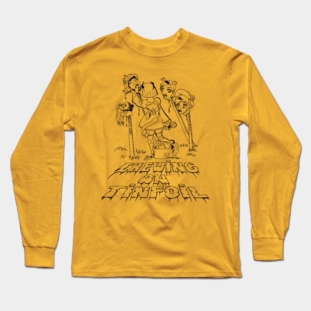 Chewing on Deadfoil Long Sleeve T-Shirt by CHEWIE